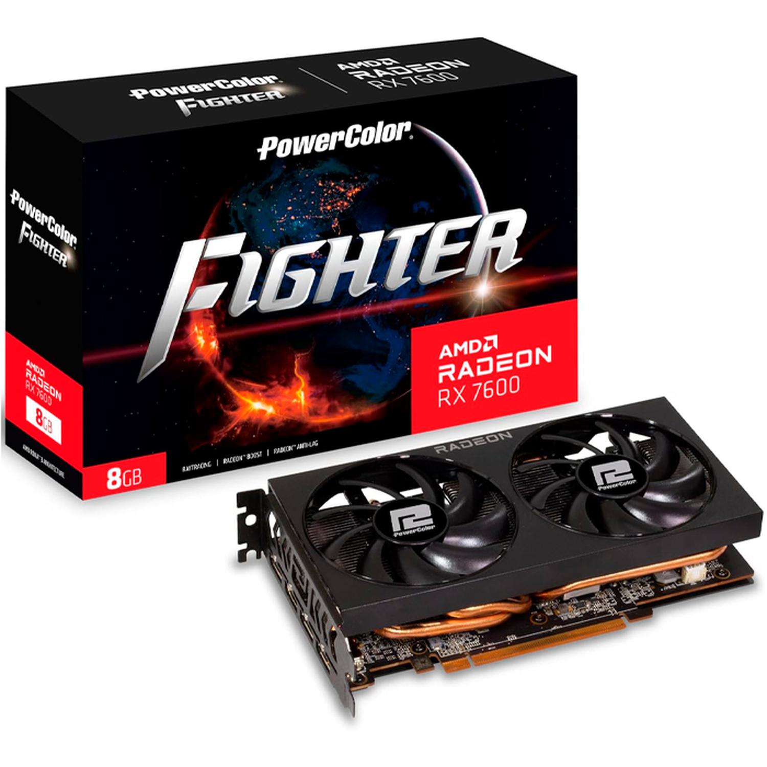 Tarjeta de Video POWER COLOR FIGHTER Radeon RX 7600 8GB GDDR6