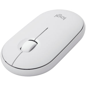 Mouse Inalambrico LOGITECH PEBBLE M350s Bluetooth 4000DPI Blanco 910-007047