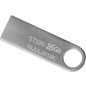 Memoria USB 16GB STYLOS Metalica Plata Flash Drive USB 2.0