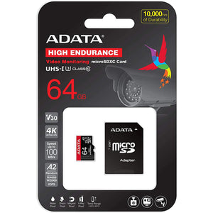 Memoria Micro SDXC 64GB ADATA UHS-I U3 Clase 10 V30S A2 Video Full HD