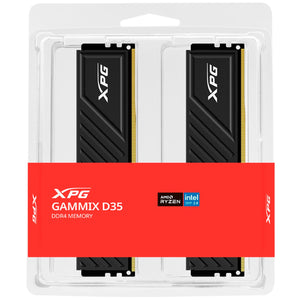 Memoria RAM DDR4 64GB 3600MHz XPG GAMMIX D35 2x32GB Negro AX4U360032G18I-DTBKD35