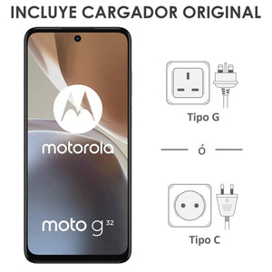 Celular MOTOROLA Moto G32 6GB 128GB 6.5" FHD+ 90 Hz 50 MP Plata + Audifonos Internacional