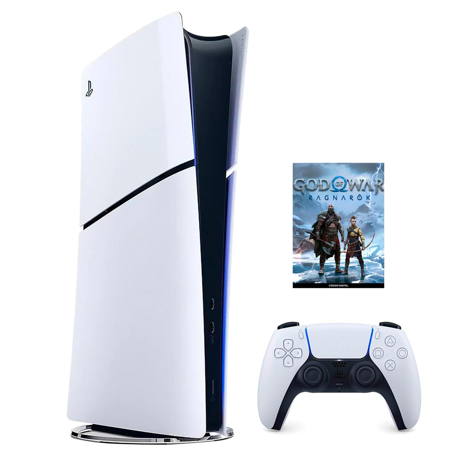 Consola PS5 SLIM PlayStation 5 Digital 1TB Bundle God of War Ragnarok  Internacional