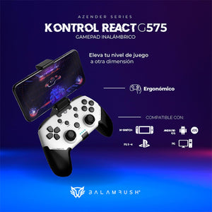 Gamepad BALAM RUSH KONTROL REACT G575 Inalambrico Pc Android PS3 PS4 BR-936927