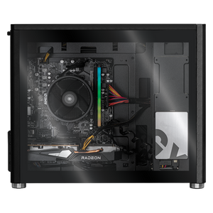 Xtreme PC Gaming AMD Radeon RX 6500 XT Ryzen 5 5600X 16GB SSD 250GB 2TB WIFI Eris Grey