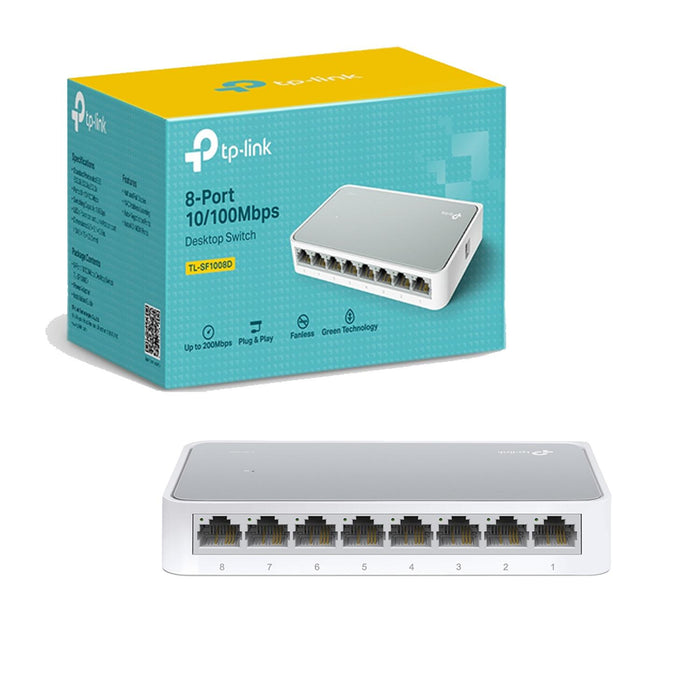 Switch TP-LINK TL-SF1008D 8 Puertos Fast Ethernet 10/100Mbps