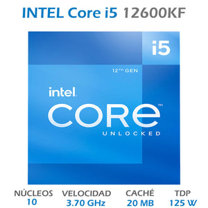 Procesador INTEL Core I5 12600KF 3.7 GHz 10 Core 1700 BX8071512600KF