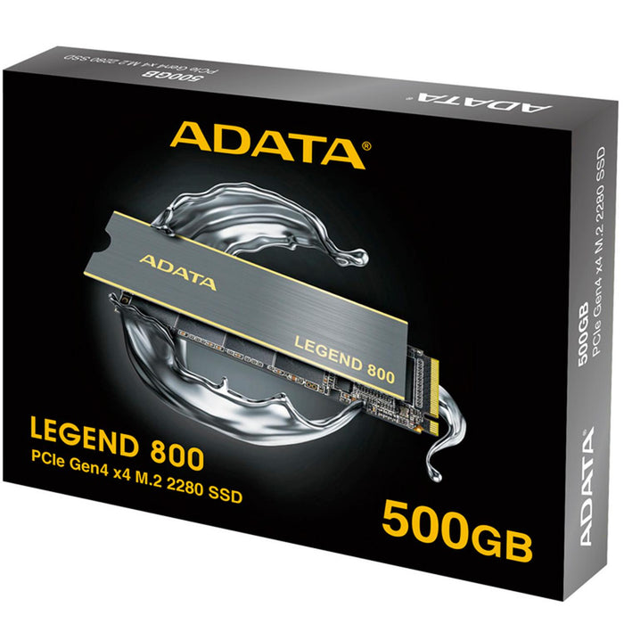 Unidad de Estado Solido SSD M.2 500GB ADATA LEGEND 800 NVMe PCIe 4.0 3500/2200 MB/s ALEG-800-500GCS