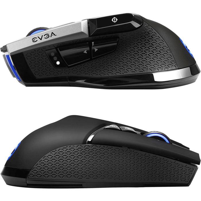 Mouse Gamer EVGA X20 Inalambrico 16000dpi 10 botones LED USB 903-T1-20BK-K3