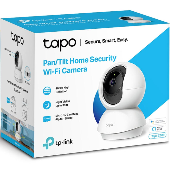 Kit 2 Camaras de Seguridad WiFi TP-LINK Tapo C200 2MP Interior Full HD 2.4Ghz Giro 360