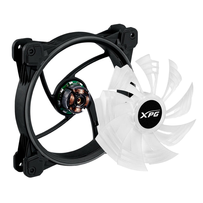 Ventilador PC XPG HURRICANE 140mm ARGB PWM 4 pines 1800RPM Negro HURRICANE140ARGBPWM-BKCWW