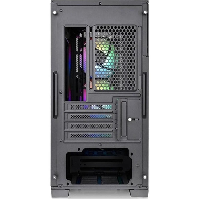 Gabinete Gamer THERMALTAKE Divider 170 TG ARGB Micro ATX 2 Fan Cristal Templado Negro CA-1S4-00S1WN-00