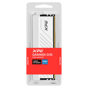 Memoria RAM DDR4 16GB 3200MHZ XPG GAMMIX D35 Disipador 1x16GB Blanco AX4U320016G16A-SWHD35