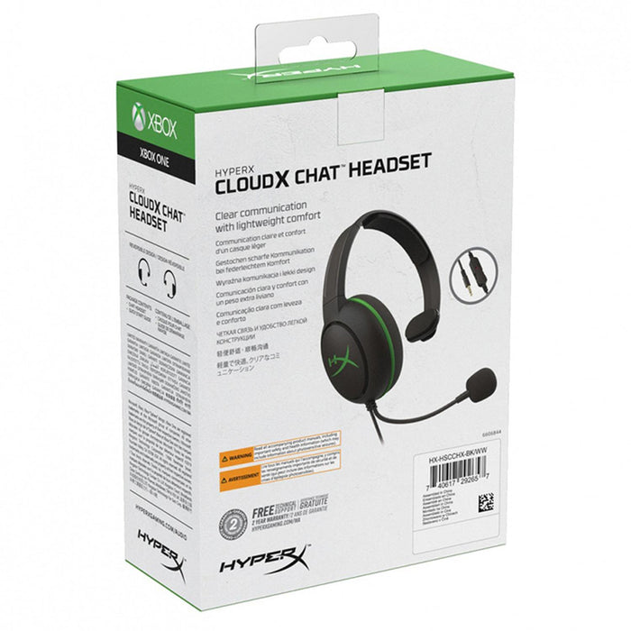 Diadema Gamer HYPERX Cloud X Chat Audio 7.1 Xbox One 3.5mm Reacondicionado