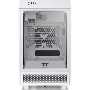 Gabinete Gamer THERMALTAKE The Tower 100 Mini ITX Mini Torre 2 Fan Cristal Templado USB-C Blanco