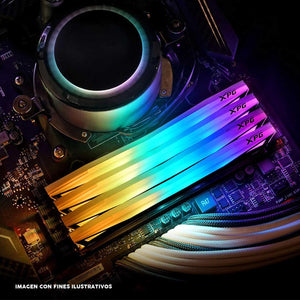 Memoria RAM DDR4 8GB 4133MHz XPG SPECTRIX D60G RGB Gris AX4U41338G19J-ST60