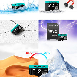 Memoria Micro SDXC 512GB ADATA Premier PRO Juegos A2 Video 4K V30