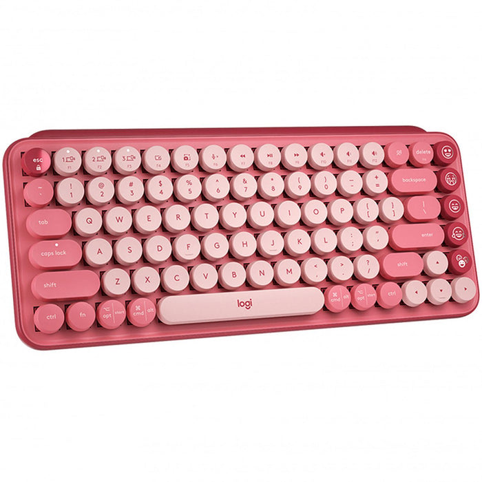 Teclado Bluetooth LOGITECH POP Keys Coral Rose Mecanico USB