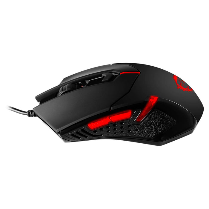 Mouse Gamer MSI INTERCEPTOR DS B1 USB LED 1600DPI 4 Botones