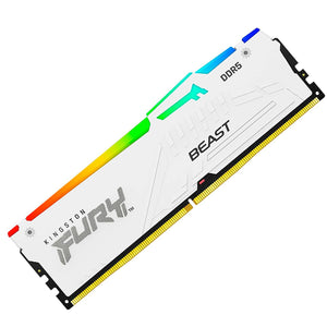 Memoria RAM DDR5 32GB 5600MT/s KINGSTON FURY BEAST RGB 1x32GB Blanco KF556C36BWEA-32