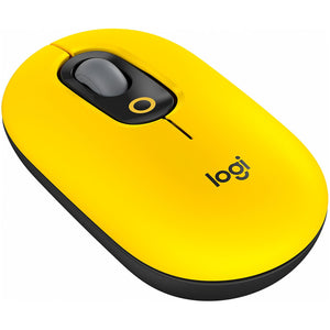 Mouse LOGITECH POP Optico 4000DPI Inalambrico Amarillo