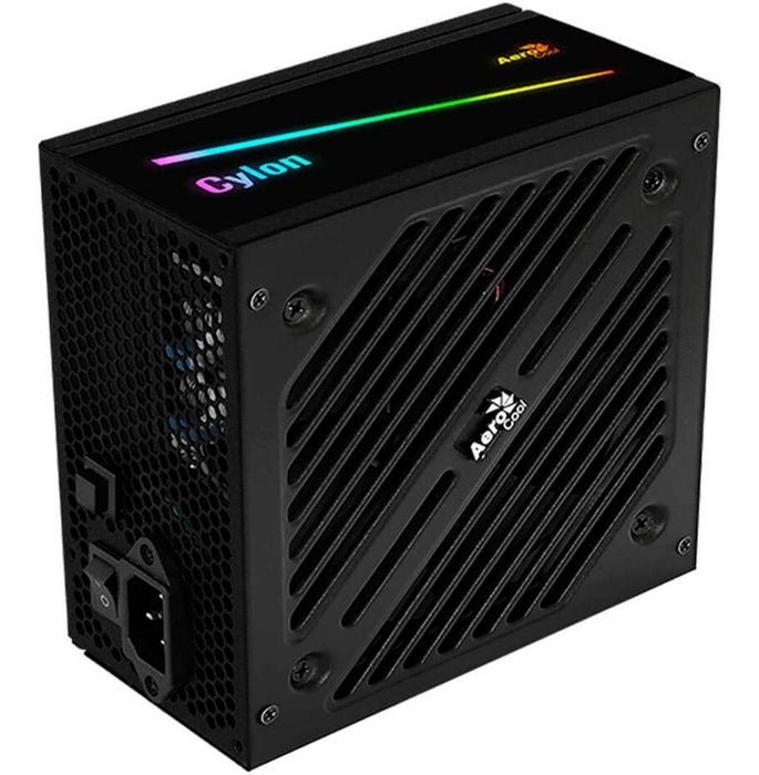 Fuente de poder Gamer AEROCOOL Cylon RGB 600W 80 Plus BRONZE