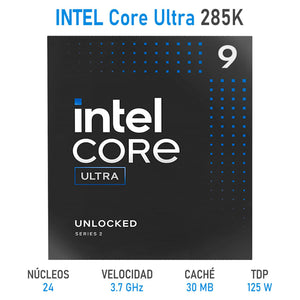 Procesador INTEL Core Ultra 9 285K 3.7 GHz 24 Core LGA 1851 BX80768285K