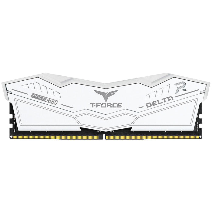 Memoria RAM DDR5 32GB 6000MT/s TEAMGROUP T-FORCE DELTA RGB 1x32GB Blanco FF4D532G6000HC38A01