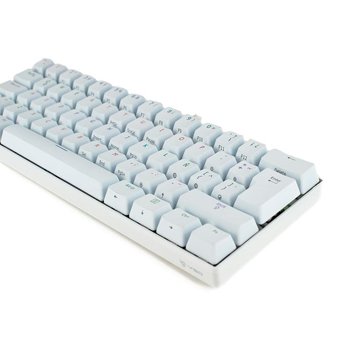 Teclado Gamer Mecanico VSG Mintaka Switch Cafe RGB Blanco VG-KM981-WHT-BRW