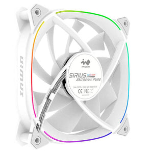 Kit 3 Ventiladores Gamer IN WIN Sirius Extreme Pure ASE120P 120mm RGB Blanco