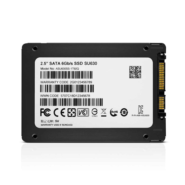 Unidad de Estado Solido SSD 2.5 1.92TB ADATA SU630 SATA III 520/450 MB/s ASU630SS-1T92Q-R