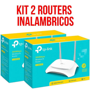 Kit 2 Router Inalambrico TP-LINK TL-WR840N V5 N300 2 Antenas 5 dBi