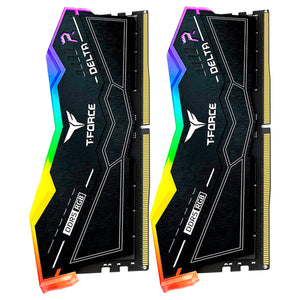 Memoria RAM DDR5 32GB 5200MT/s TEAMGROUP T-FORCE DELTA RGB 2x16GB Negro FF3D532G5200HC40CDC01