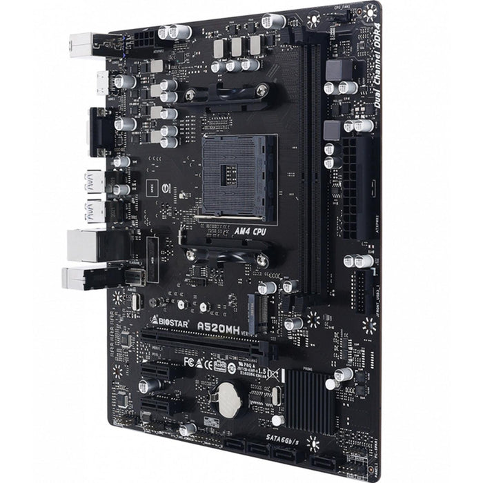 Tarjeta Madre BIOSTAR A520MH 3.1 AM4 2x DDR4 1x M.2 PCIe 3.0 Micro ATX