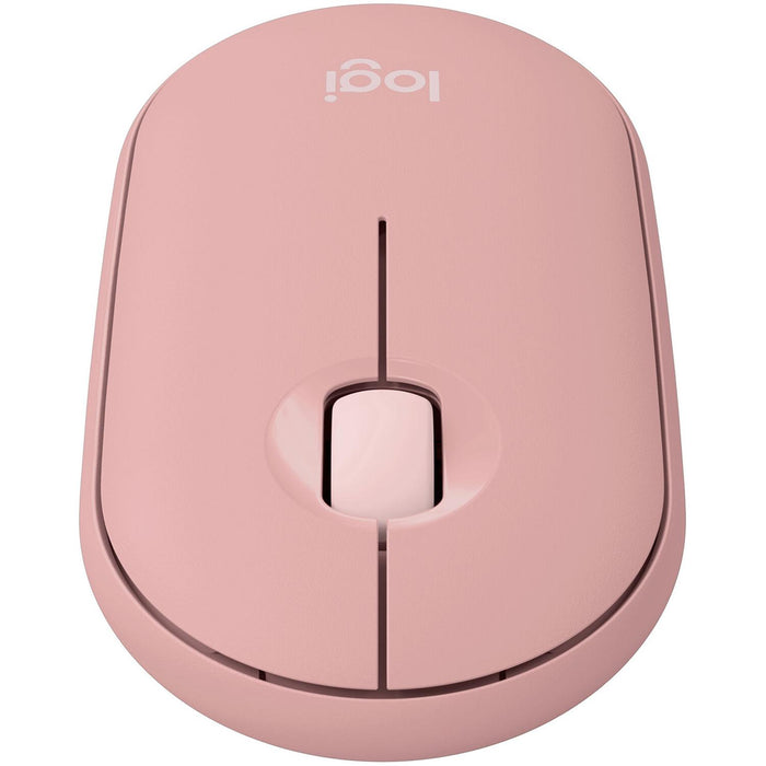 Mouse Inalambrico LOGITECH PEBBLE M350s Bluetooth 4000DPI Rosa 910-007048