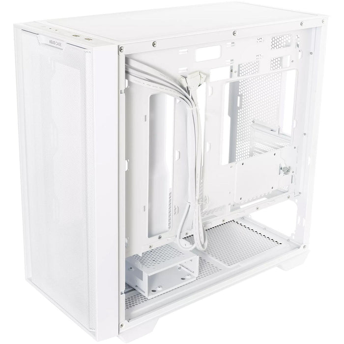 Gabinete ASUS A21 Case Micro ATX Mini Torre Cristal Templado Blanco 90DC00H3-B08000