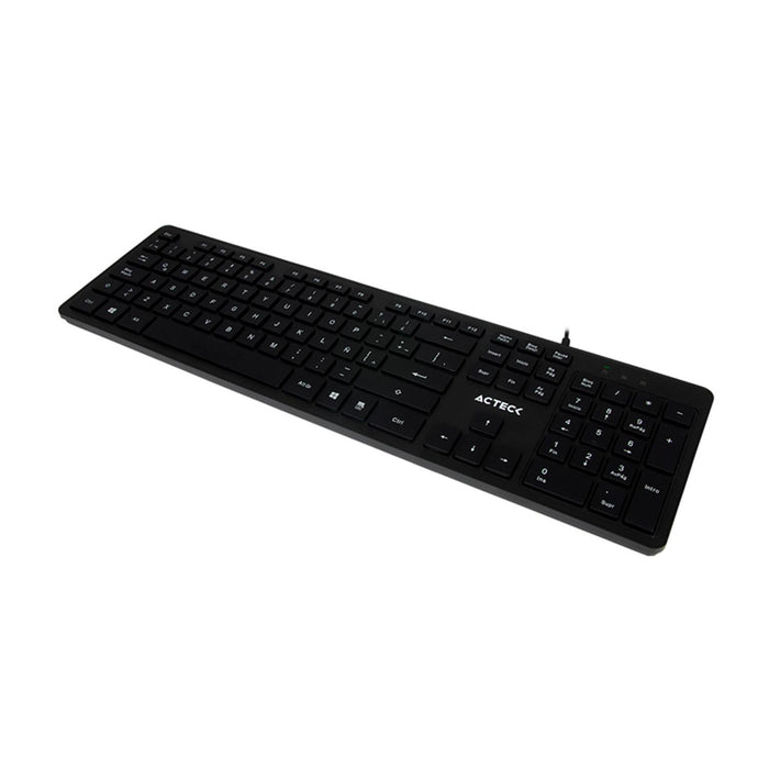 Teclado ACTECK alámbrico TX22 USB Negro AC-931656