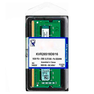 Memoria RAM DDR4 16GB 2666MHz KINGSTON Value Laptop KVR26S19D8/16