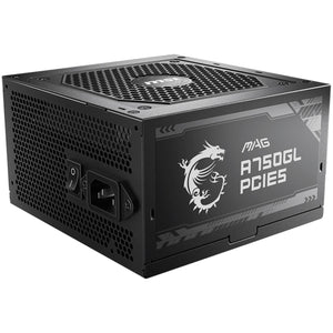 Fuente de Poder PC 750W Gamer MSI MAG A750GL PCIE5 80 Plus Gold Modular