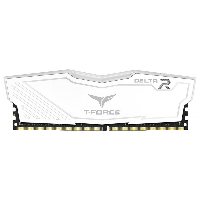 Memoria RAM DDR4 32GB 3200MHz TEAMGROUP T-FORCE DELTA RGB 2x16GB Blanco TF4D432G3200HC16FDC01