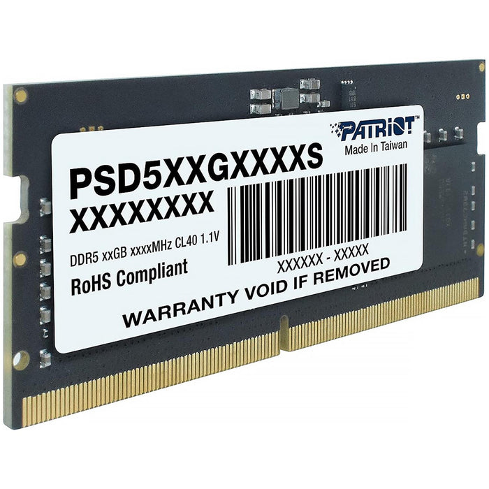 Memoria RAM DDR5 16GB 4800MT/s PATRIOT SIGNATURE 1x16GB Laptop Negro PSD516G480081S