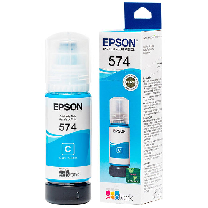 Botella Tinta Epson T574 L8050 L18050 Cyan 70ml T574220-AL