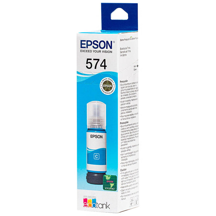 Botella Tinta Epson T574 L8050 L18050 Cyan 70ml T574220-AL