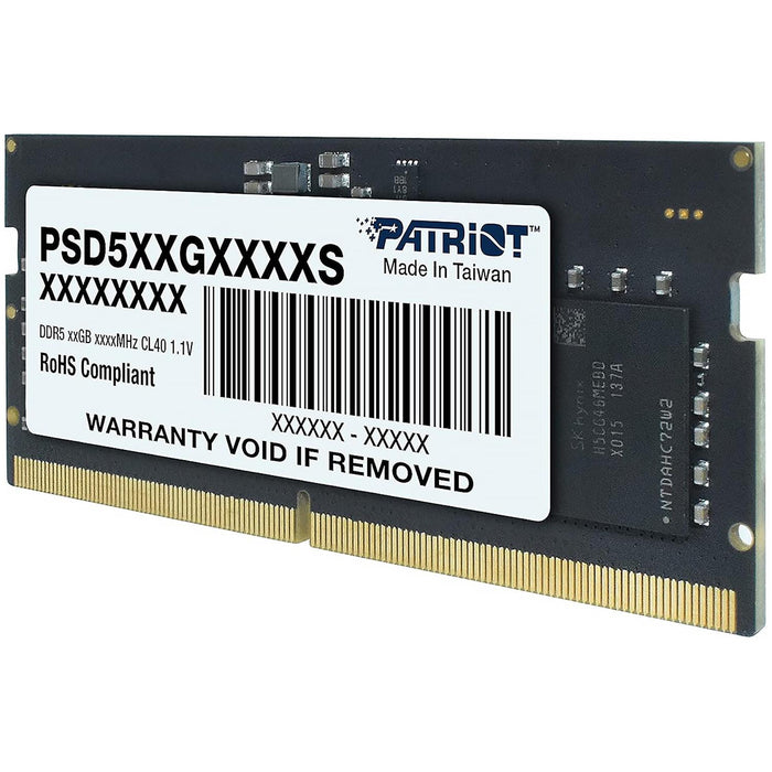Memoria RAM DDR5 16GB 4800MT/s PATRIOT SIGNATURE 1x16GB Laptop Negro PSD516G480081S