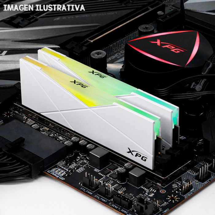 Memoria RAM DDR4 32GB 4133MHz XPG SPECTRIX D50 2x16GB 1.4V RGB Blanco AX4U413316G19J-DW50