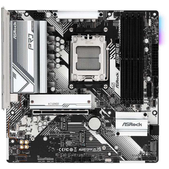 Tarjeta Madre ASROCK A620M PRO RS AM5 4x DDR5 1x M.2 PCIe 4.0 Micro ATX