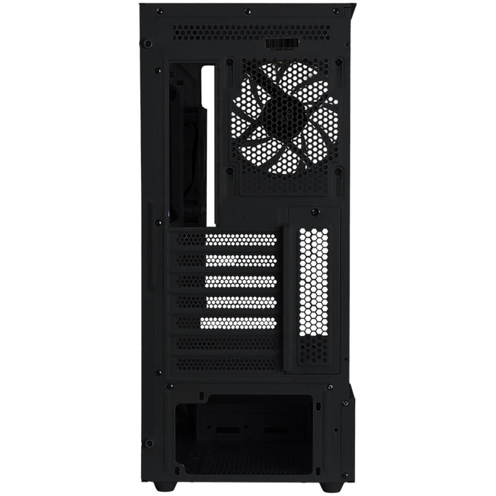 Gabinete Gamer BALAM RUSH TANK SUPER 9200 TB ATX Media Torre 3 Fan ARGB Cristal Templado Sin Bordes USB-C Negro BR-938723