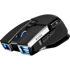Mouse Gamer EVGA X20 Inalambrico 16000dpi 10 botones LED USB 903-T1-20BK-K3