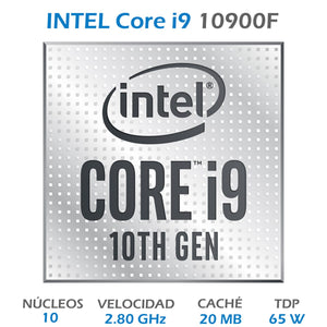 Procesador INTEL Core I9 10900F 2.8GHz 10 Core 1200 BX8070110900F