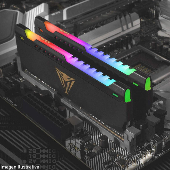 Memoria RAM DDR4 32GB 3600MT/s PATRIOT VIPER STEEL RGB 1x32GB Gris PVSR432G360C0